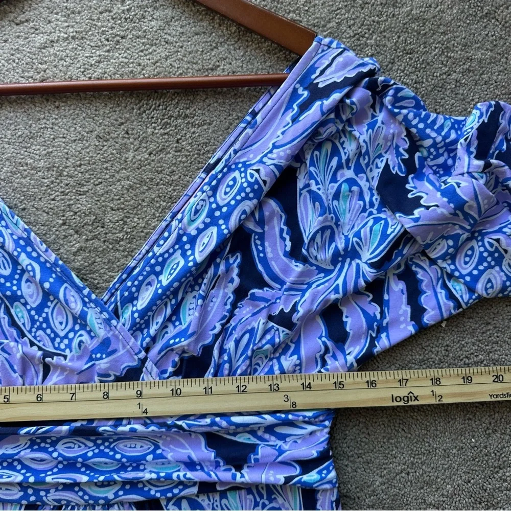 Lilly Pulitzer Parigi Midi Dress Lilac Verbena Coco Safari Purple S - Picture 9 of 11